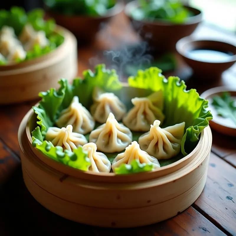 Dumplings Chinos de Pollo y Cilantro al Vapor: Receta Auténtica en 30 Minutos