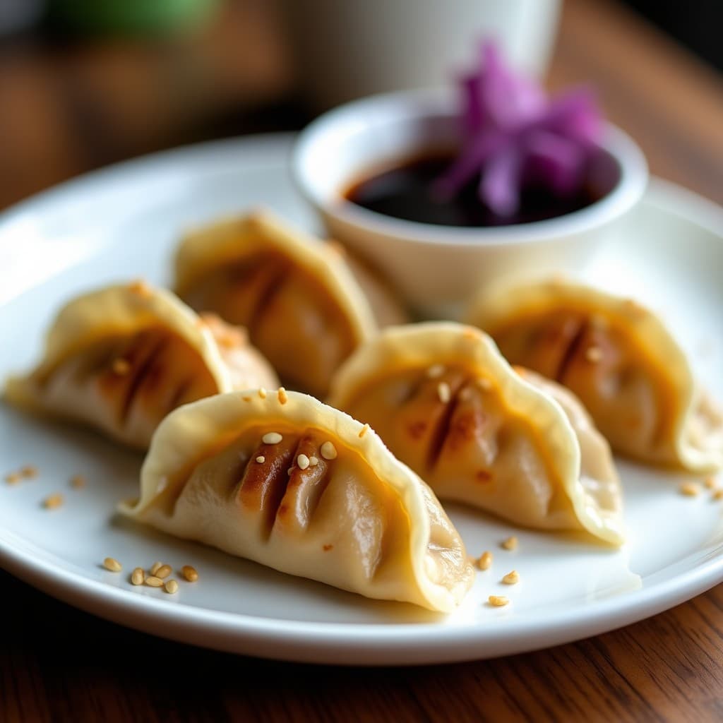 Dumplings de Col Morada y Queso de Anacardos: Receta China Vegana en Airfryer