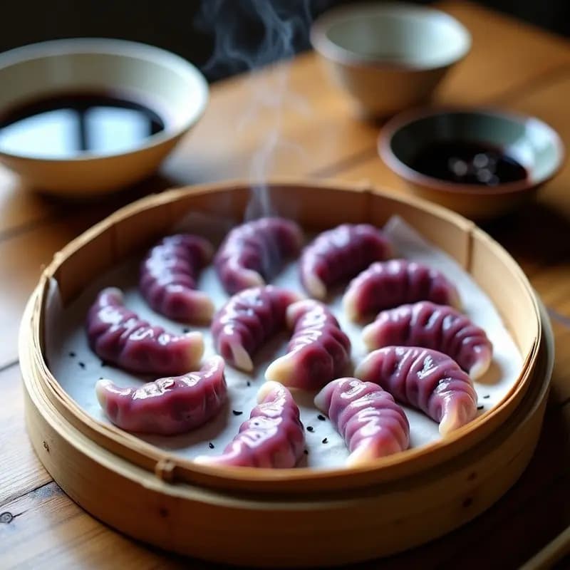 Dumplings Japoneses de Col Morada y Shojin Ryori: Receta Budista Vegana al Vapor