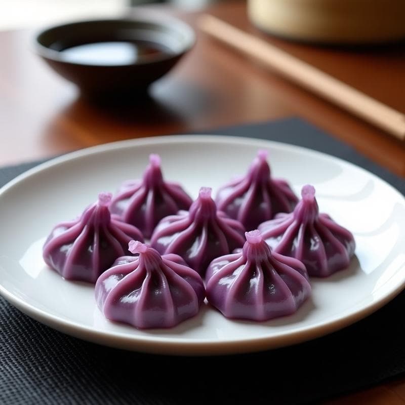 Dumplings de Col Morada y Tofu al Vapor: Receta China Sin Gluten y Jugosa