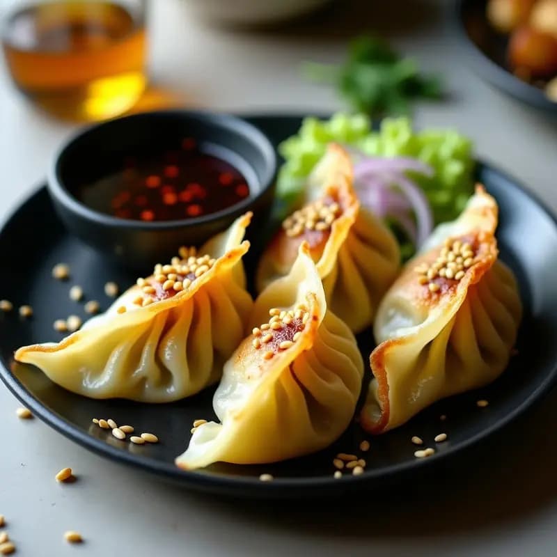 Dumplings de Col Rellena de Tofu y Jengibre: Receta China Vegana en Airfryer