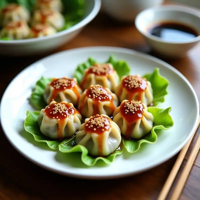 Dumplings de Col Rellena con Tofu y Salsa Teriyaki: Receta Japonesa Vegana en 20 Minutos