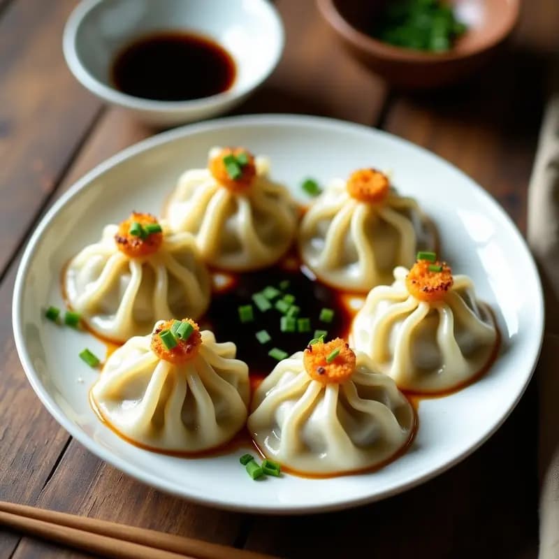 Dumplings de Espárragos y Queso Crema: Receta China en Thermomix Sin Gluten