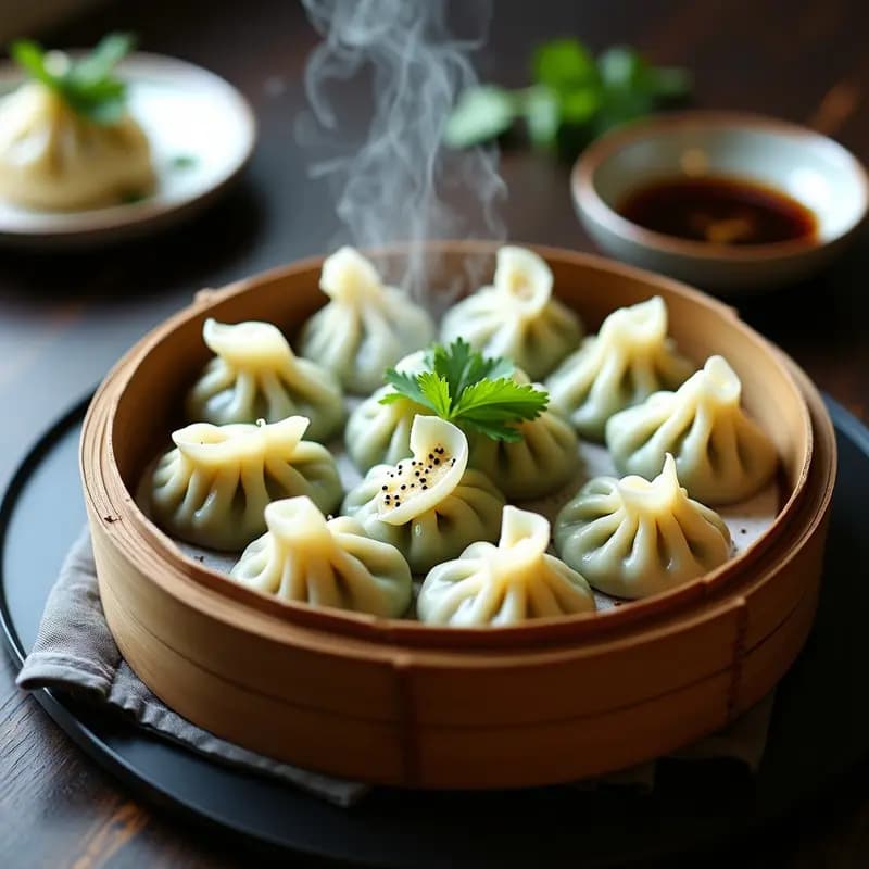 Dumplings de Espinaca y Queso de Cabra: Receta China al Vapor con Toque Gourmet