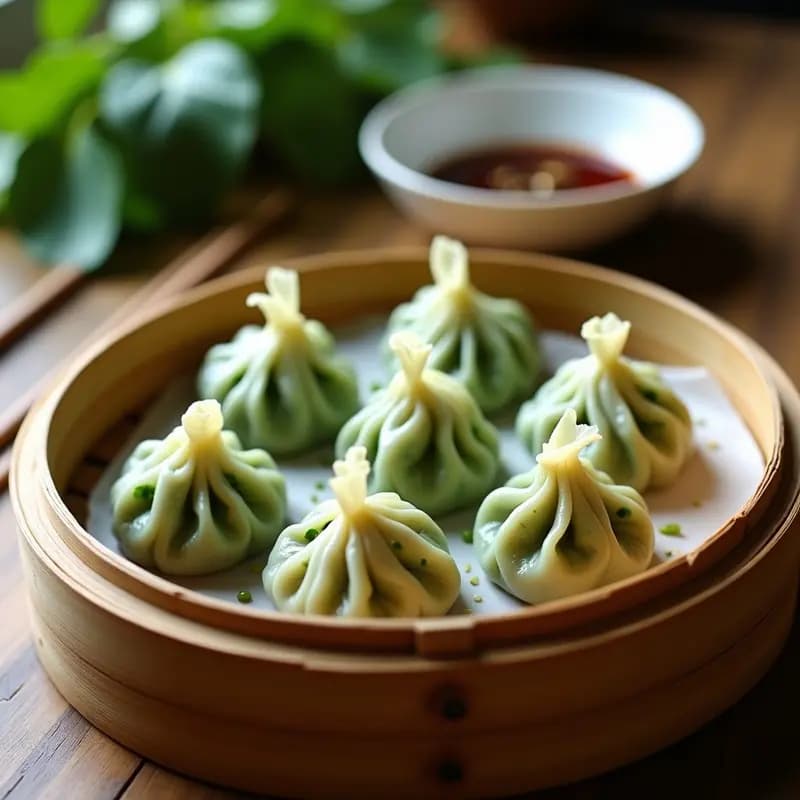 Dumplings de Espinaca y Queso Ricotta al Vapor: Receta China Sin Freír y Baja en Calorías