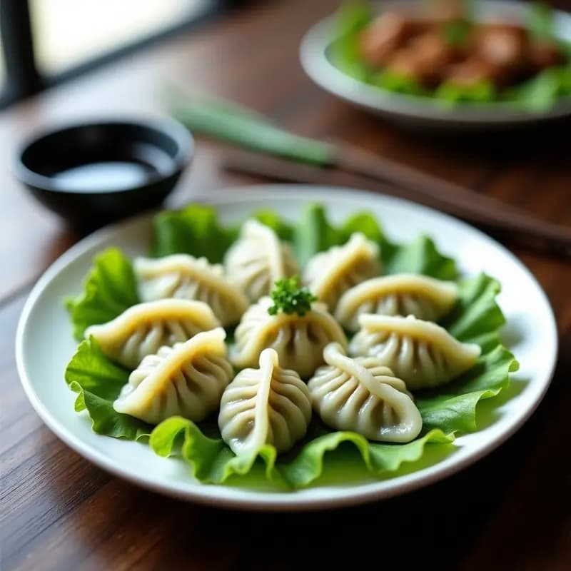 Dumplings de Espinacas y Queso Ricotta al Vapor: Receta China Vegana en Olla Exprés