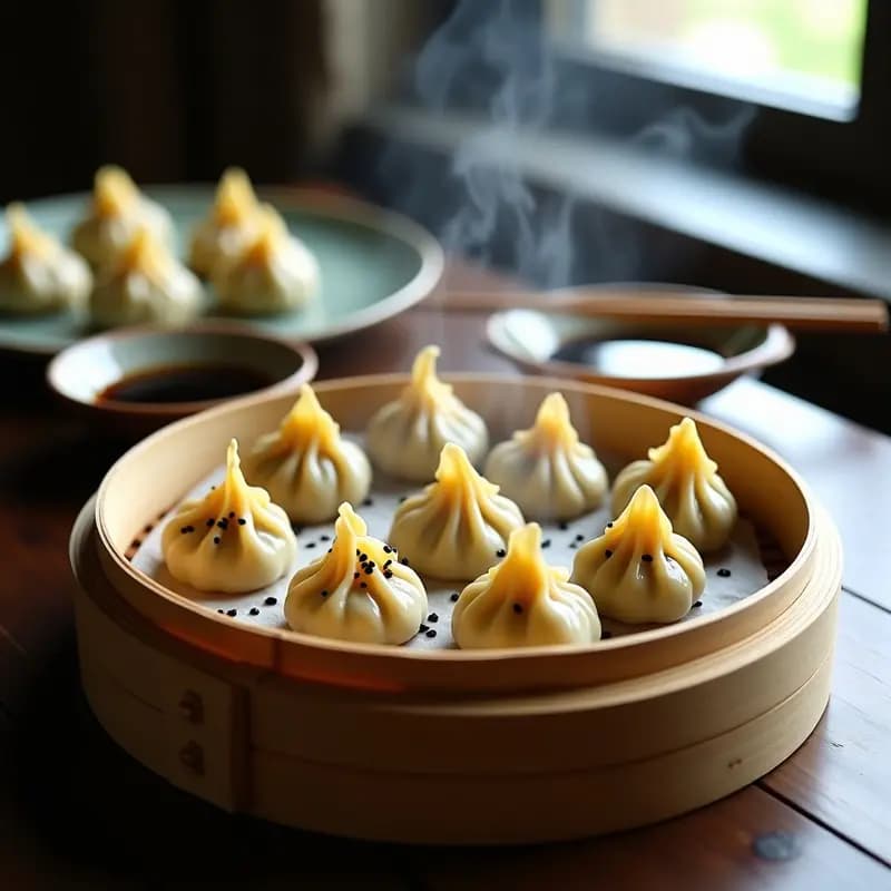 Dumplings Japoneses de Espinacas y Tofu Sedoso: Receta en Steamer Sin Gluten