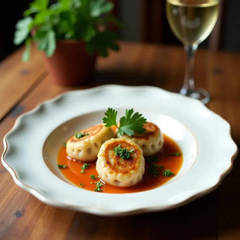 Dumplings de Gamza y Cilantro: Empanadillas Coreanas al Vapor Sin Gluten
