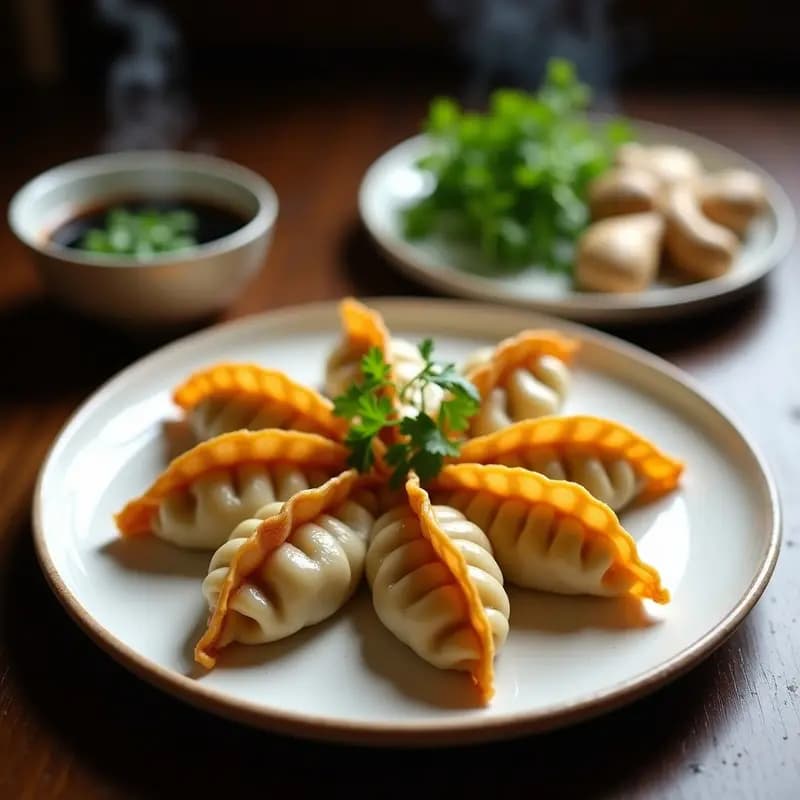 Dumplings de Hongos Shiitake y Jengibre: Receta China Vegana en Wok y Sin Gluten