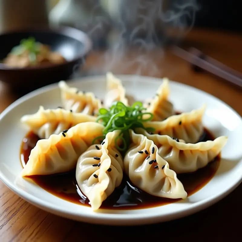 Dumplings de Hongos Shiitake y Repollo: Empanadillas Japonesas Veganas al Vapor