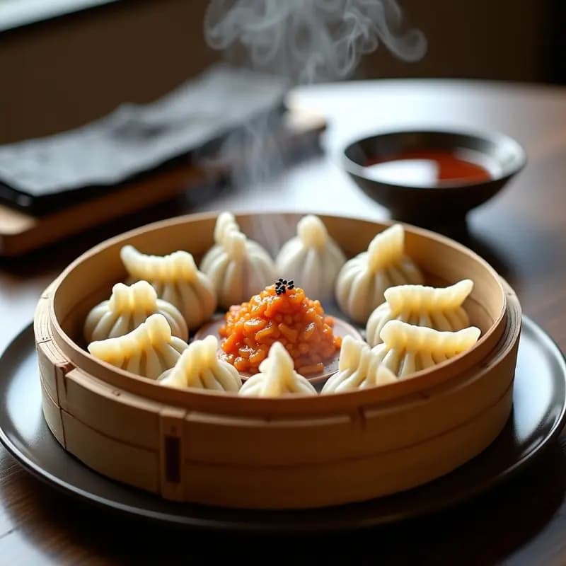 Dumplings de Kimchi y Tofu al Vapor: Aperitivo Coreano Vegano y Sin Gluten