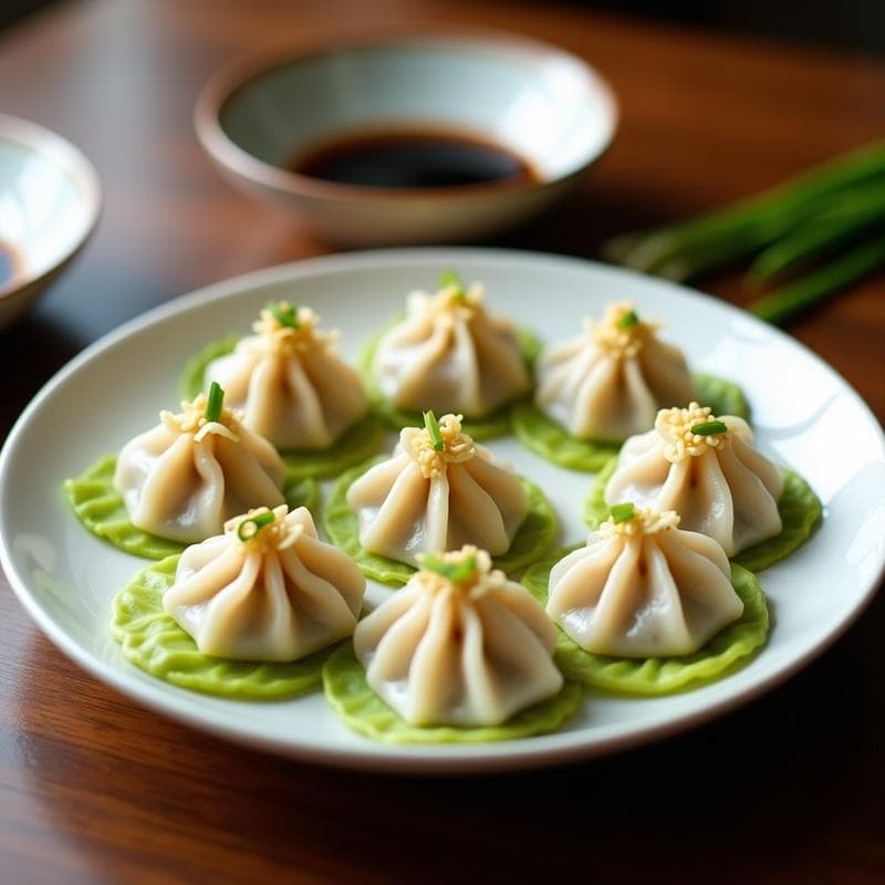 Dumplings de Pollo y Jengibre al Vapor: Receta China Tradicional en 25 Minutos
