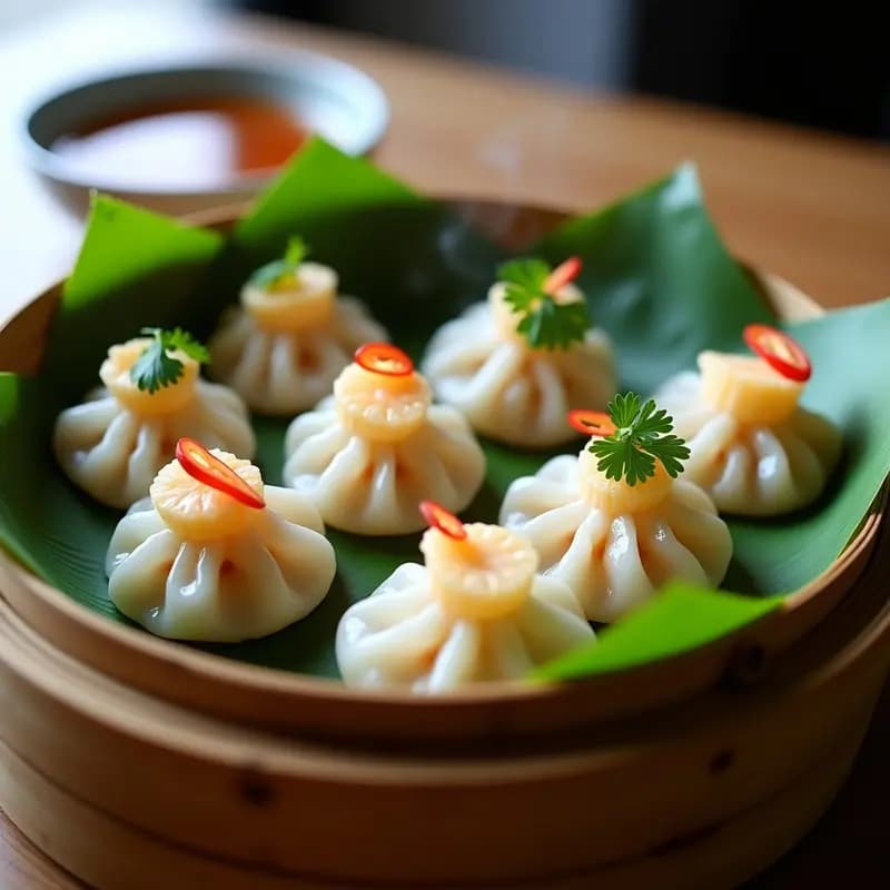 Dumplings Tailandeses de Camarón y Limoncillo al Vapor: Receta en 20 Minutos