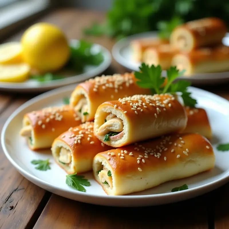 Durum de Pollo y Hierbas Frescas: Rollito Turco Proteico para Tupper