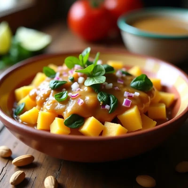 Edu de Yuca con Salsa de Cacahuete: Postre Nigeriano Sin Horno