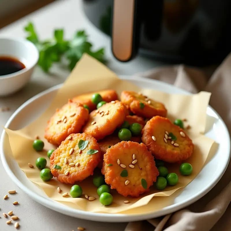 Emadame de Edamame y Guisantes: Aperitivo Japonés Crujiente en Airfryer Sin Aceite