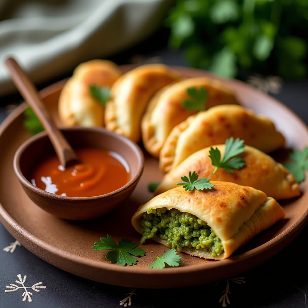 Empanadas de Yuca y Moringa con Salsa de Tamarindo: Receta Colombiana Vegana en Olla Express