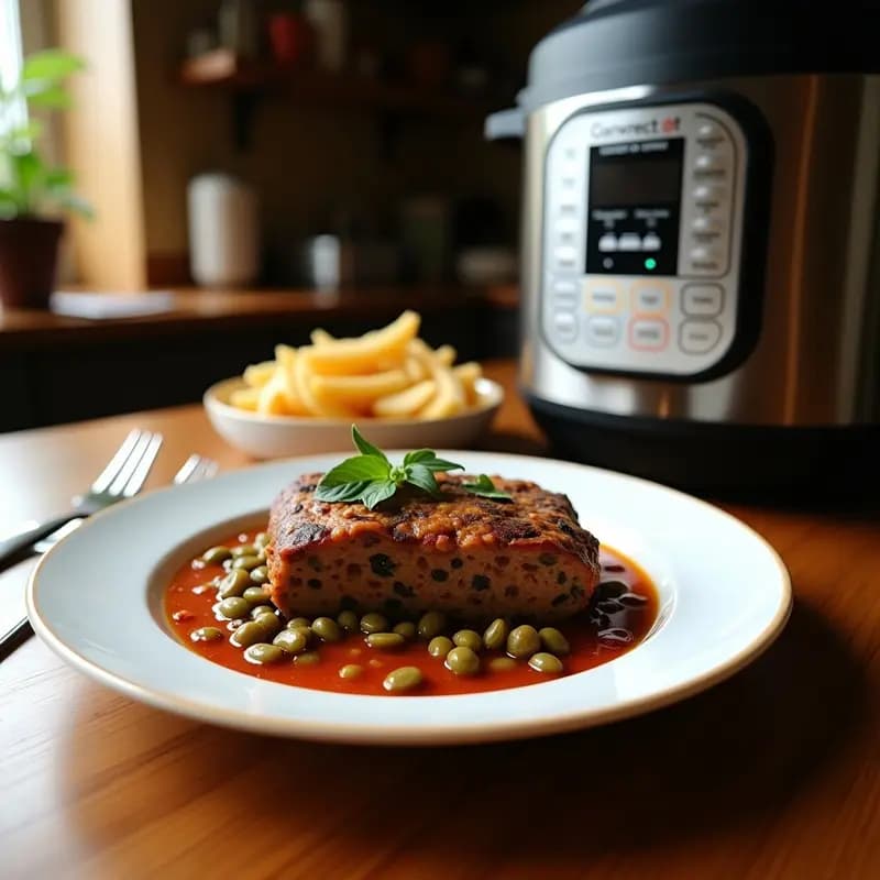 Embutido Vegetal de Berenjena y Lentejas Beluga: Receta en Olla Express Sin Gluten