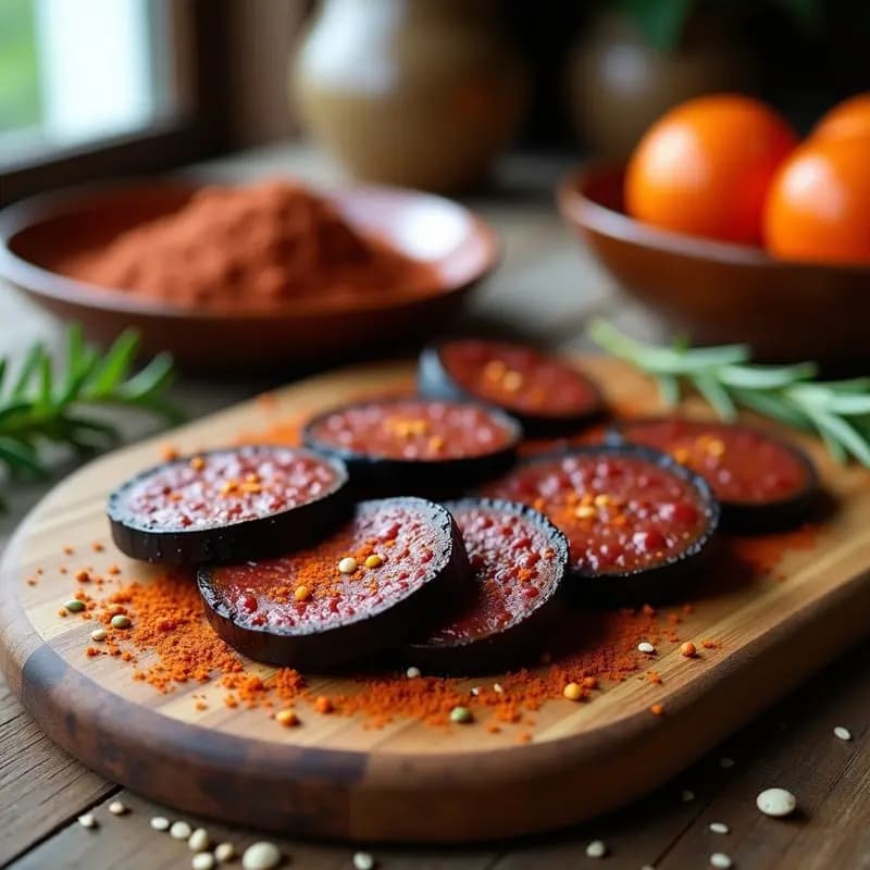 Embutido de Berenjena y Pimentón Ahumado: Receta Española Vegana para Bocadillos
