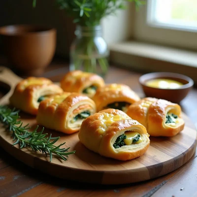 Embutido de Pollo y Espinacas con Masa de Hojaldre: Receta Francesa en Airfryer Sin Rebozar