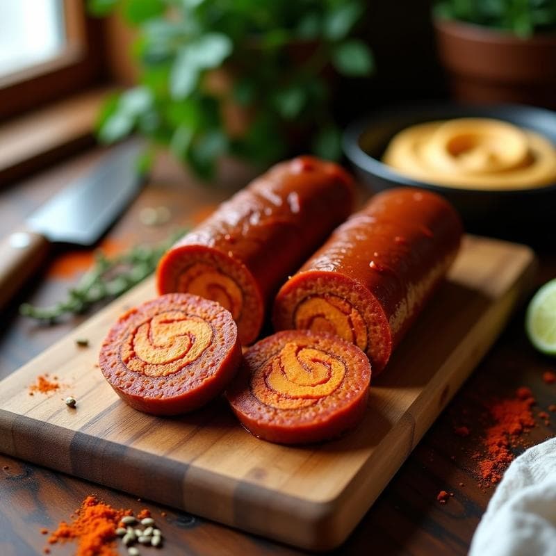 Embutido de Seitán y Pimentón Ahumado: Receta Vegana Para Tupper en 1 Hora
