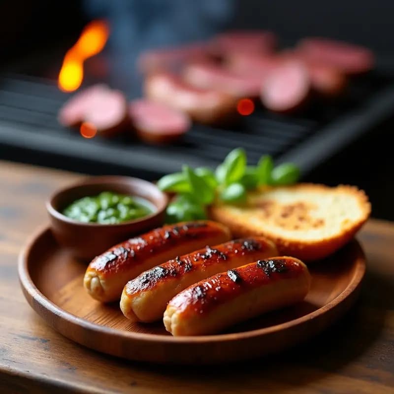Embutido de Soja Texturizada y Especias: Salchicha Vegana Argentina para Parrilla