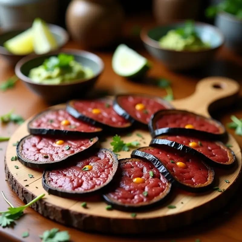 Embutidos de Berenjena Ahumada: Receta Vegana de Botana Mexicana en Deshidratadora