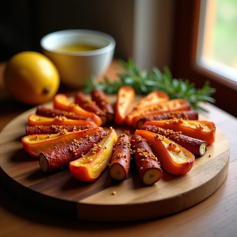 Embutidos de Berenjena Asada con Pimentón de la Vera: Aperitivo Español Vegano en Airfryer