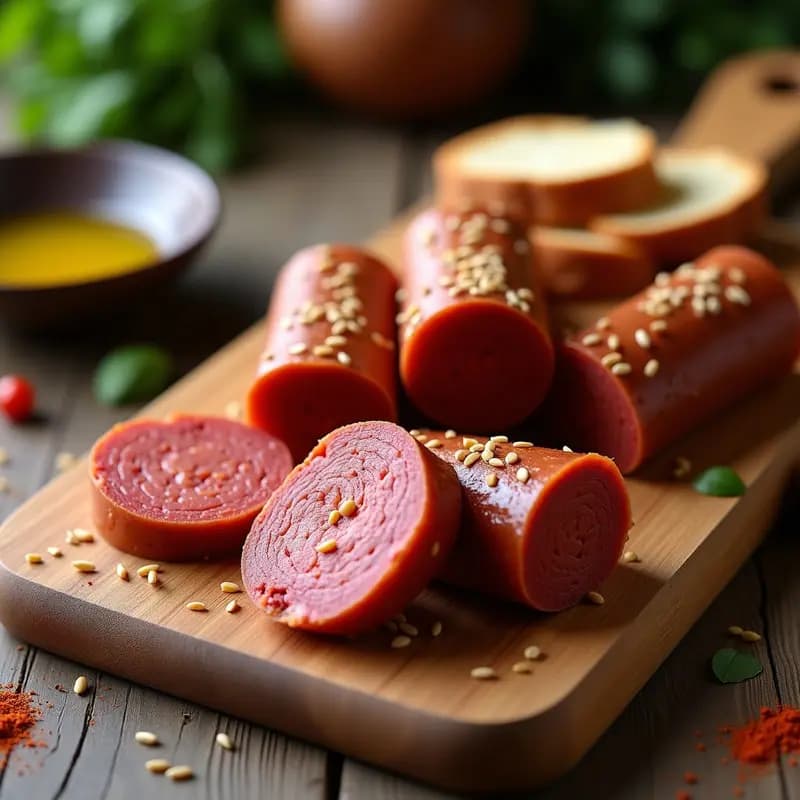 Embutidos Caseros de Garbanzo y Pimentón: Receta Española Vegana para Bocadillos