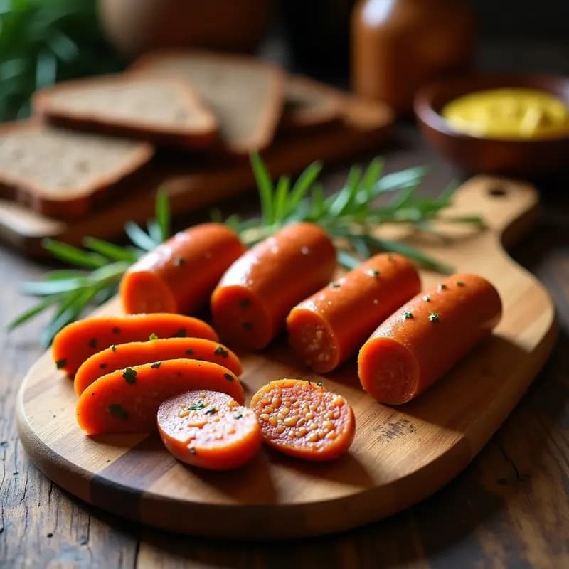 Embutidos Caseros de Lentejas y Zanahoria: Salchichas Veganas para Aperitivo