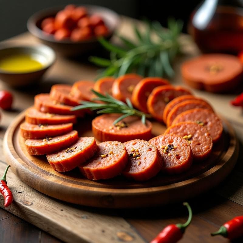 Embutidos Veganos de Seitán y Pimentón: Receta Española Alta en Proteína para Tupper