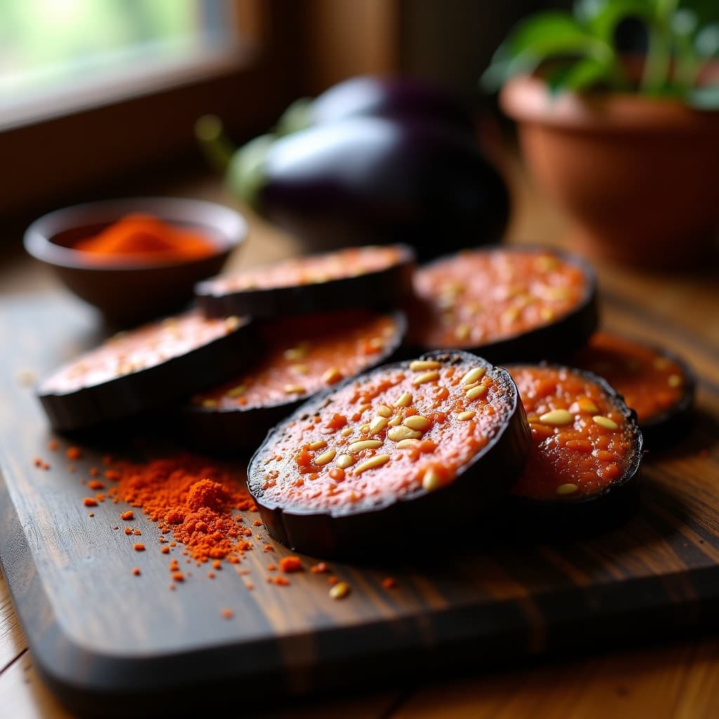 Embutidos Vegetales de Berenjena y Pimentón: Receta Española Vegana en Thermomix