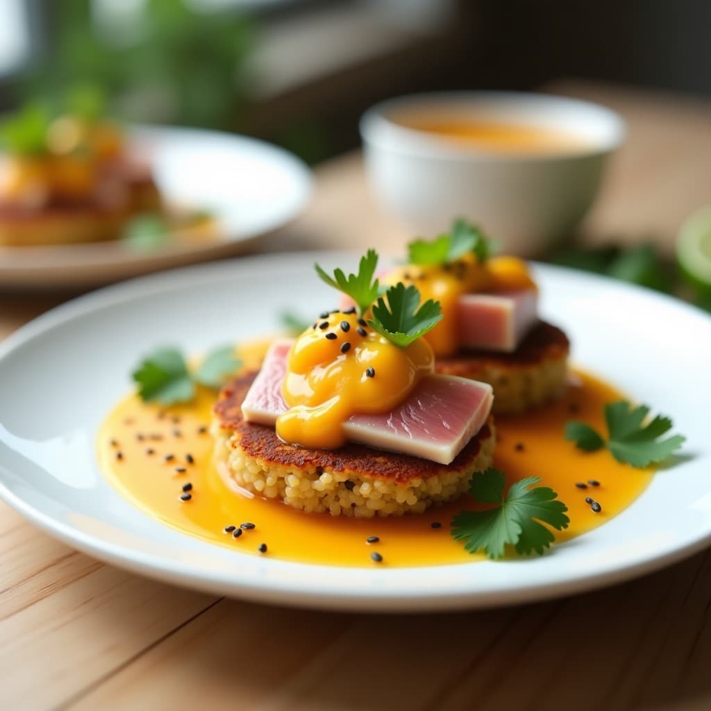 Emergentes de Atún y Quinoa con Salsa de Mango y Cilantro: Receta Keto y Alta en Omega-3
