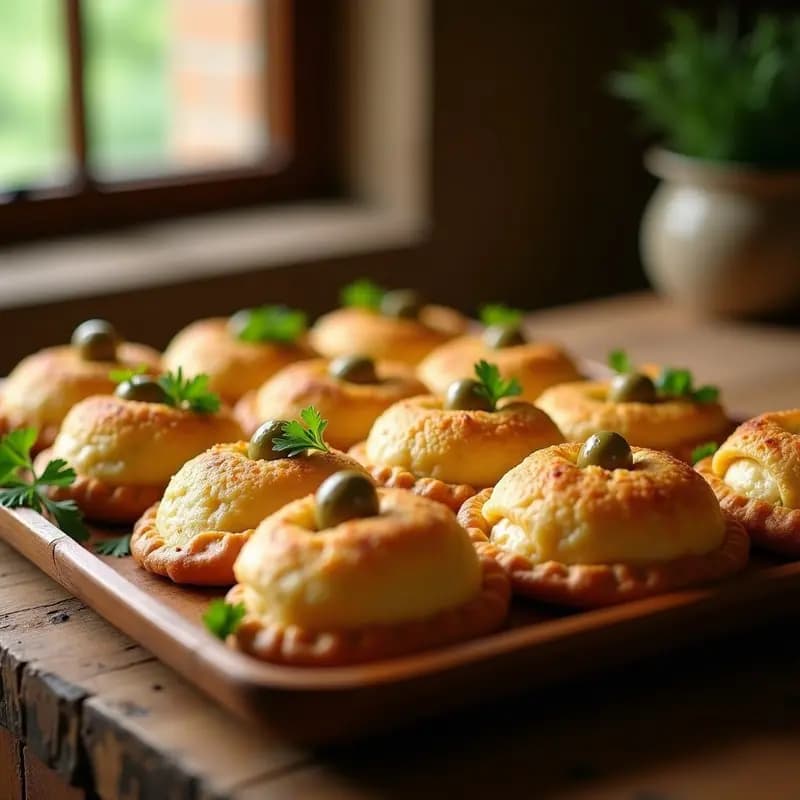 Empadas de Palmito Brasilera con Queso Minas y Aceitunas: Receta para Tupper Crujiente