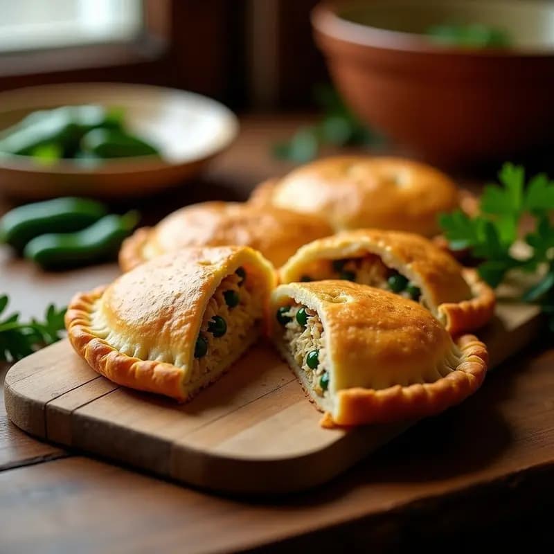 Empanada de Bonito y Pimientos del Padrón: Receta Vasca para salón en 40 Minutos