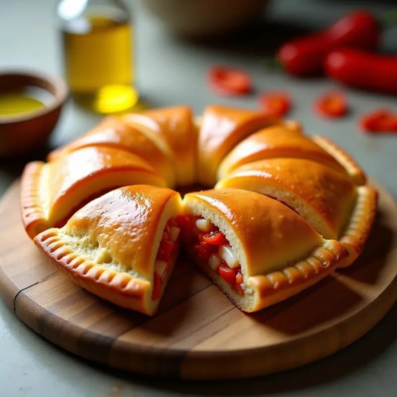 Empanada de bonito y pimientos del piquillo: Receta fácil con masa quebrada