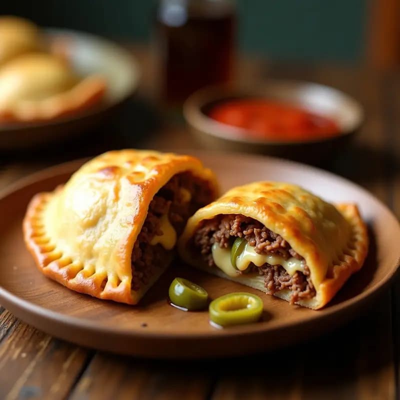 Empanada de Carne Mechada con Queso y Aceitunas: Receta Colombiana Reconfortante