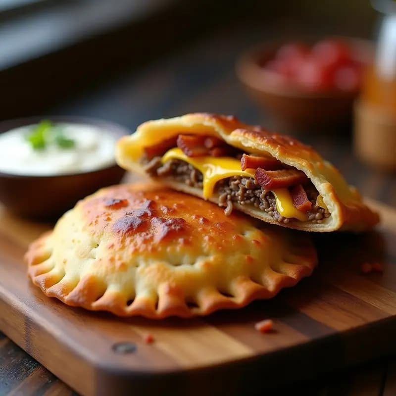 Empanada de Carne Mechada, Queso Amarillo y Tocineta: El Sabor Venezolano en un Bocado