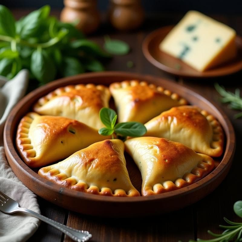 Empanada de Espinaca y Queso de Oveja con Masa de Maíz Azul: Receta Argentina Gourmet