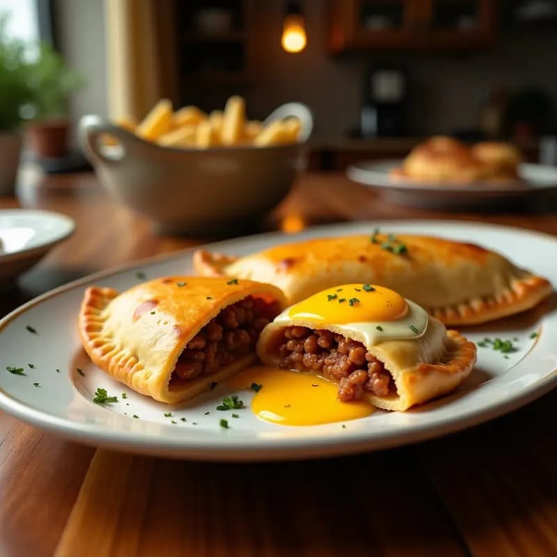 Empanada Gigante de Carne, Queso, Huevo y Chorizo: Para Compartir o No