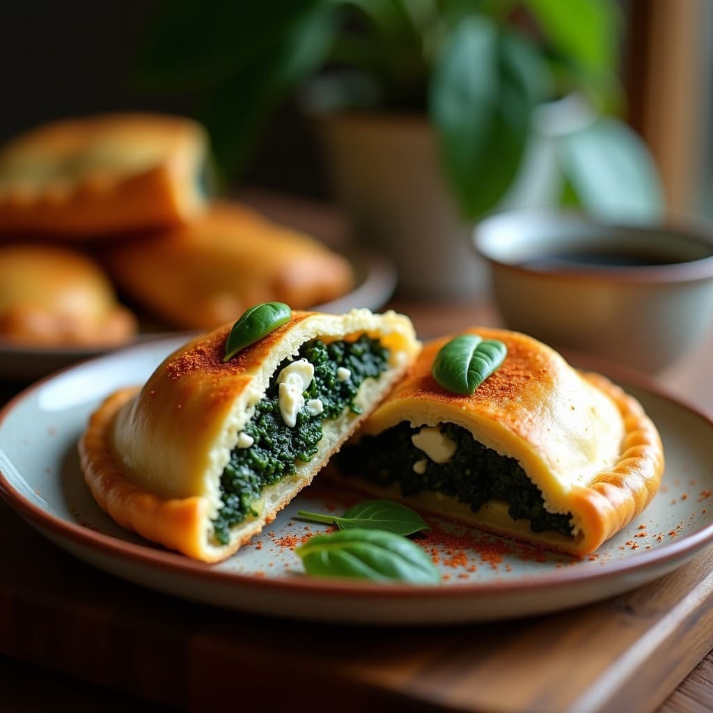 Empanada de Masa de Ñame con Relleno de Espinacas y Queso de Castañas: Receta Sin Gluten al Horno