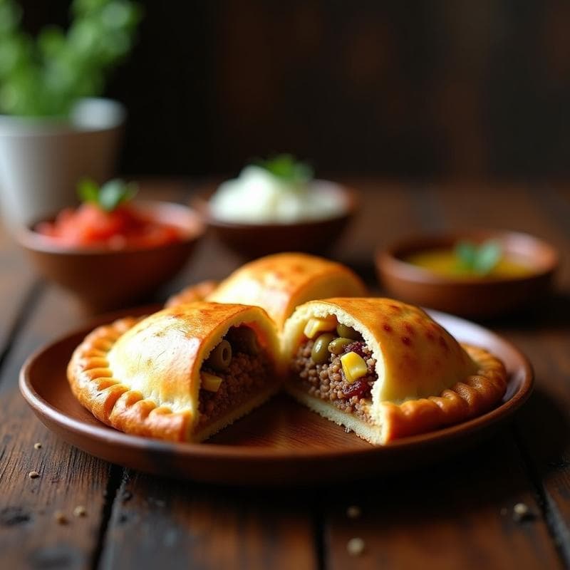 Empanada de Pino con Carne de Cerdo y Aceitunas: Receta Chilena Tradicional en Olla Express