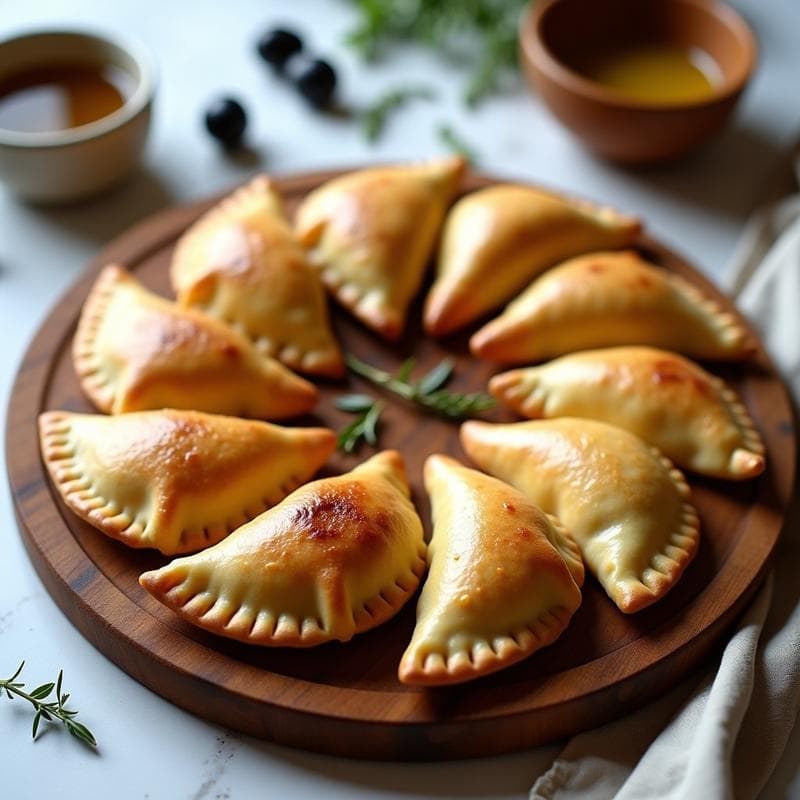 Empanadas de Aceituna Kalamata y Queso de Almendra: Receta Griega Sin Gluten en Thermomix