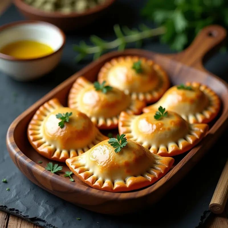 Empanadas de Masa de Alcachofa Rellenas de Hongos Shiitake: Receta Argentina Sin Gluten