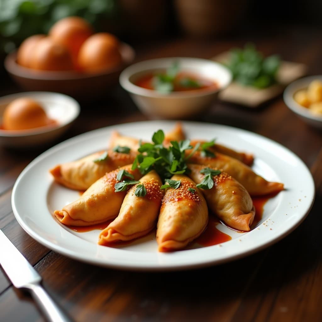 Empanadas de Masa de Almendra y Ceuta con Salsa de Ajo Negro: Receta Española Keto