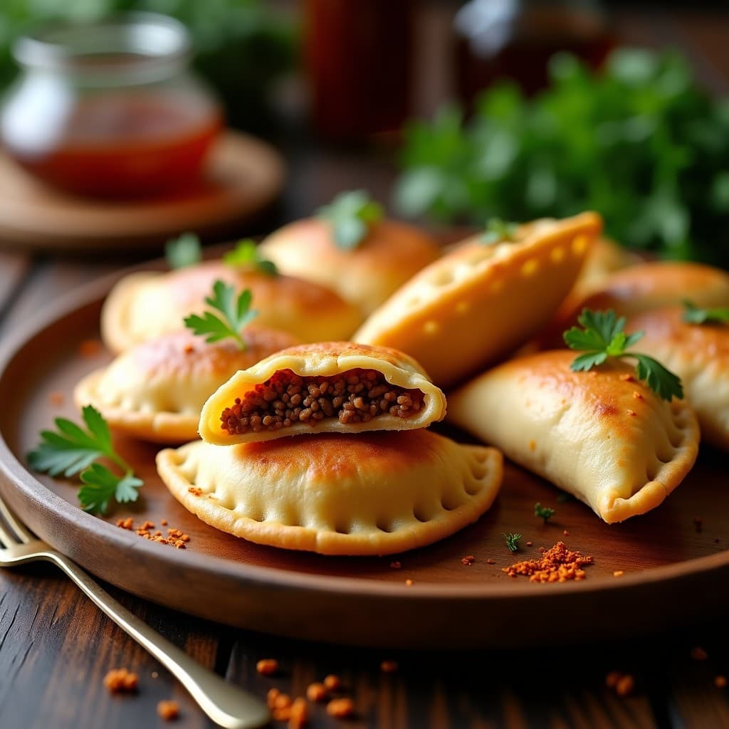 Empanadas de Harina de Almendra y Carne Picante de Cordero: Receta Argentina en Airfryer