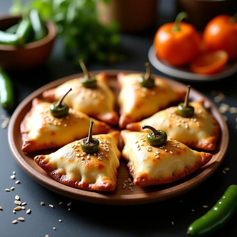 Empanadas de Harina de Almendra y Pimientos del Padrón: Receta Keto en Airfryer