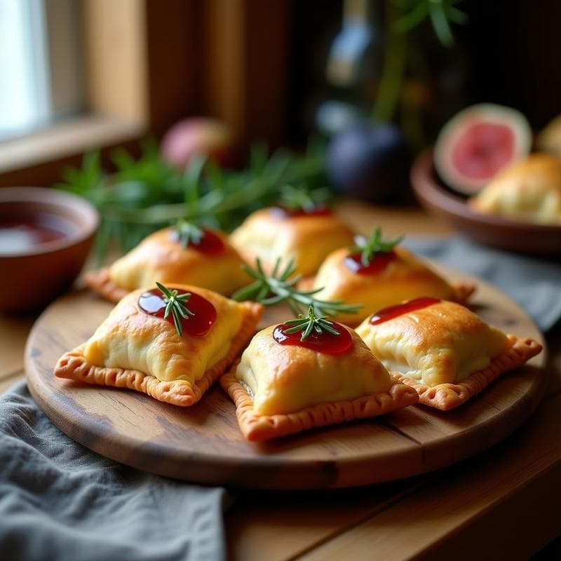 Empanadas de Harina de Almendra y Queso de Cabra con Mermelada de Higo: Receta Sin Gluten en 20 Minutos