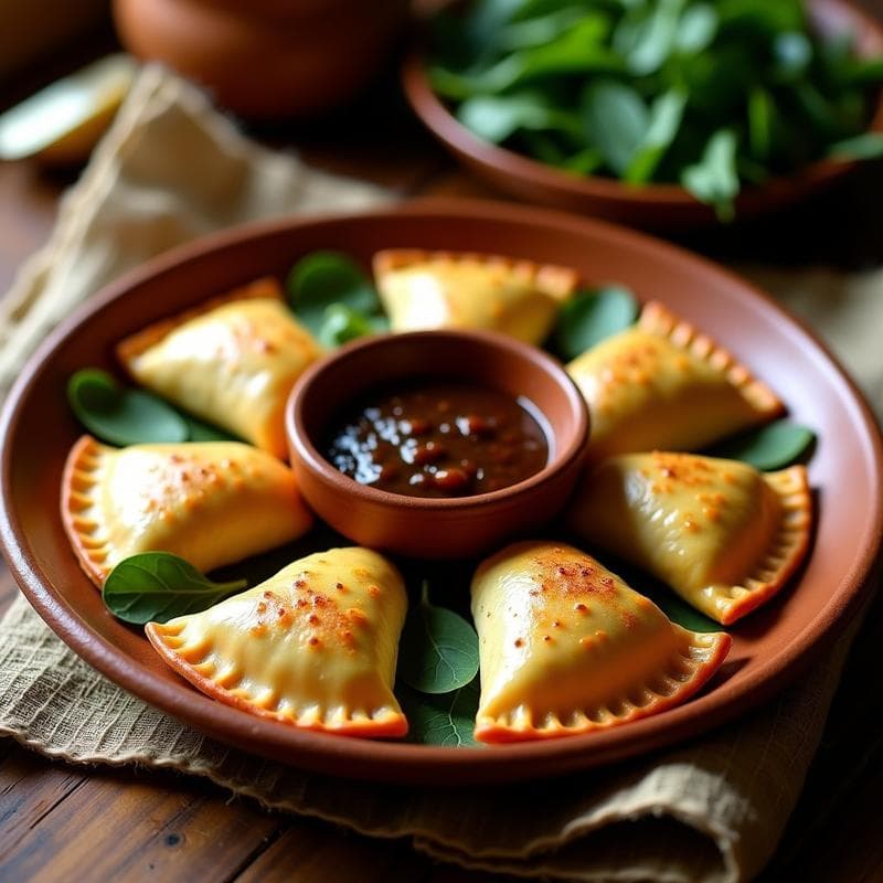 Empanadas de Amaranto y Espinacas con Salsa de Chile Pasilla: Receta Mexicana Sin Gluten