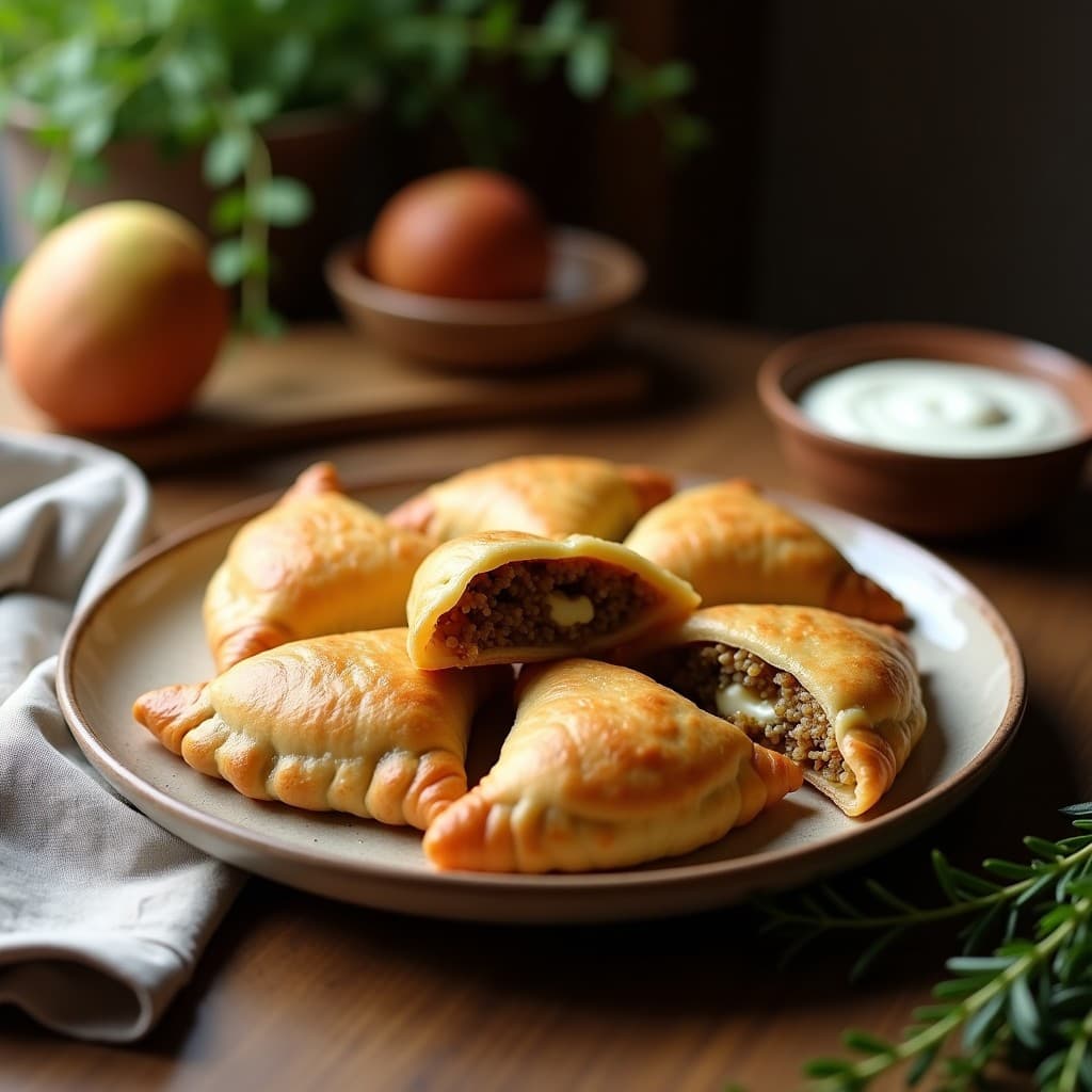 Empanadas de Harina de Amaranto y Puerro Asado: Receta Mexicana Sin Gluten en Thermomix